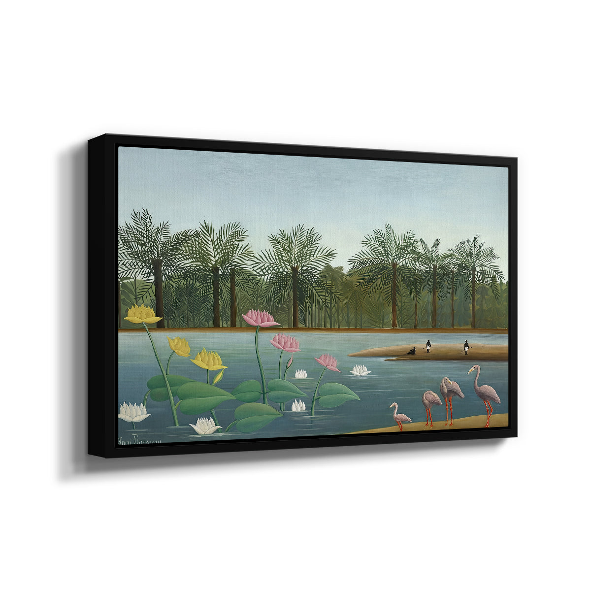 The Flamingoes (Les Flamants), 1907 - Floater Framed Canvas Print