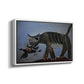 Cat Catching a Bird, 1939 - Floater Framed Canvas Print