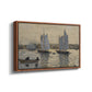 Two Schooners, Gloucester, c. 1880 - Floater Framed Canvas Print