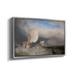 Fishing Boats with Hucksters Bargaining for Fish, 1837-1838 - Floater Framed Canvas Print