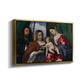 Madonna and Child with Saints Dorothy and George, c. 1516 - Floater Framed Canvas Print