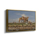 On the Banks of the Nile, Upper Egypt, 1876 - Floater Framed Canvas Print