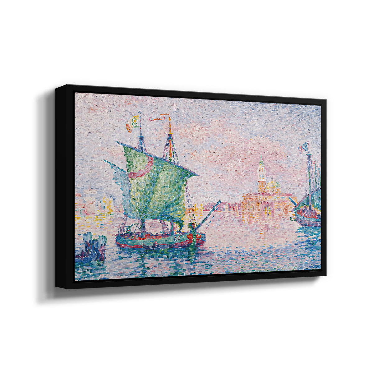 Venice, the Pink Cloud, 1909 - Floater Framed Canvas Print