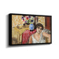 Woman Seated in an Armchair, c. 1920 - Floater Framed Canvas Print