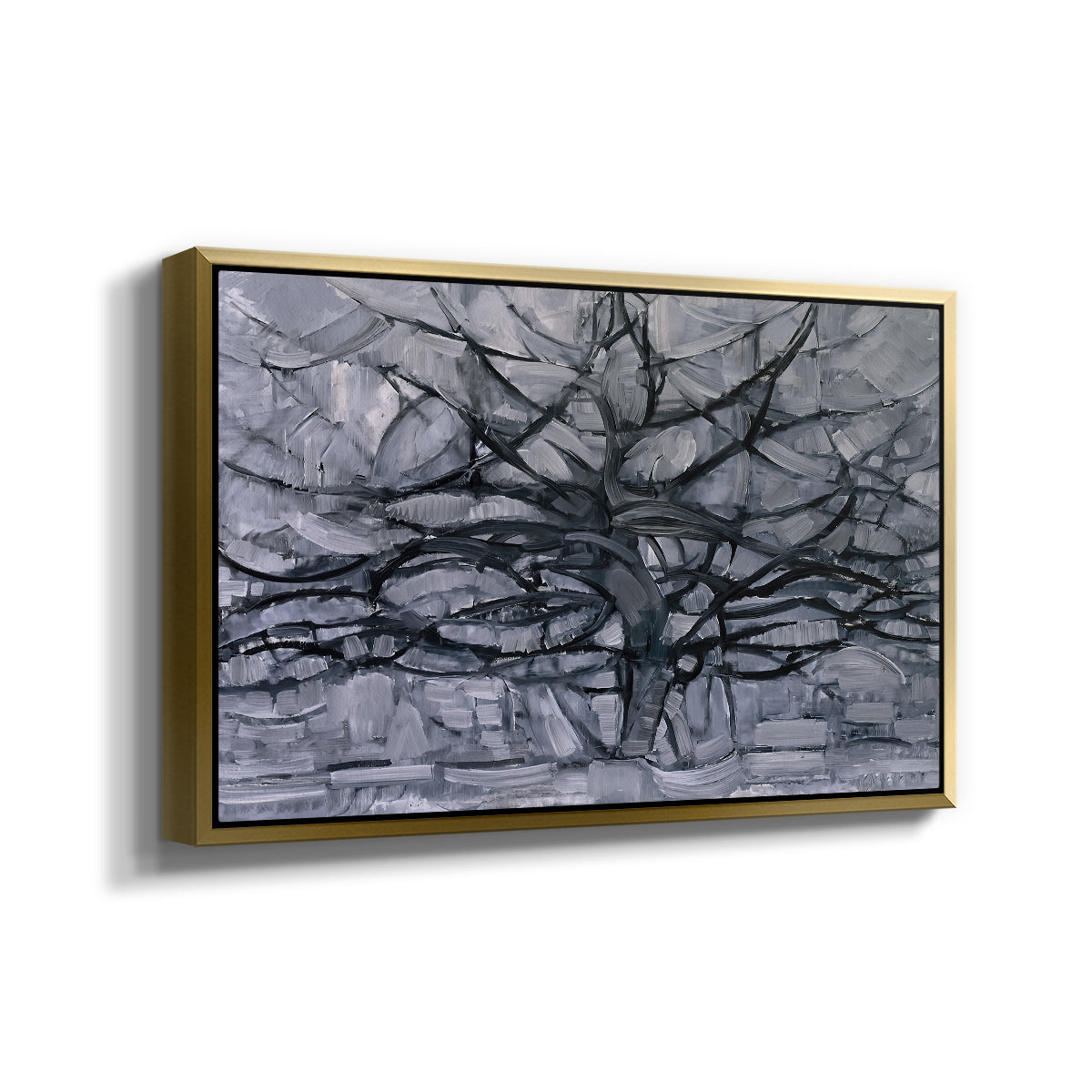 The Gray Tree, 1911 - Floater Framed Canvas Print