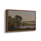 Landscape with a River, 1892 - Floater Framed Canvas Print