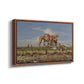 On the Banks of the Nile, Upper Egypt, 1876 - Floater Framed Canvas Print