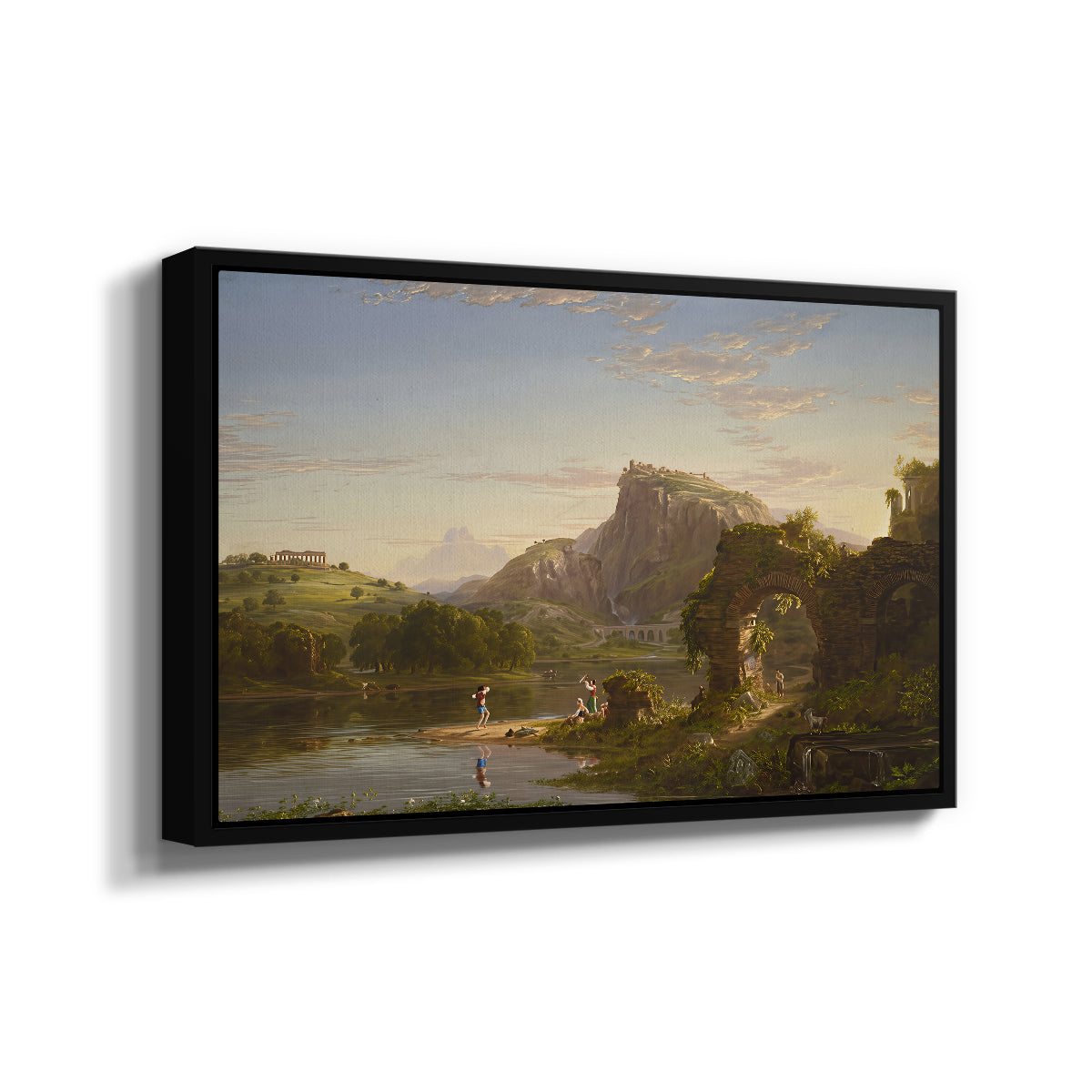 L'Allegro, 1845 - Floater Framed Canvas Print