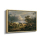Young Peasant Couple Resting in the Field, 1829 - Floater Framed Canvas Print