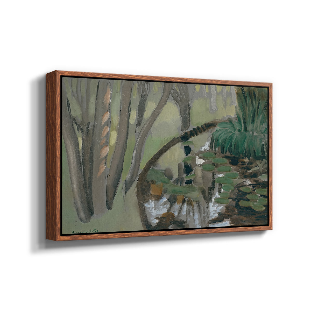 The Stream, Maintenon, 1918 - Floater Framed Canvas Print