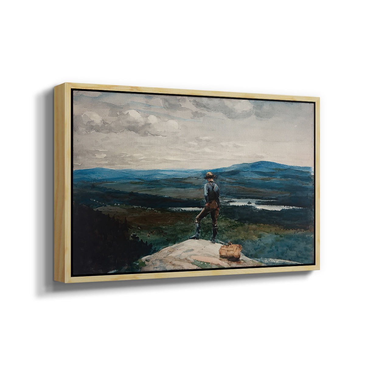 The Ranger, Adirondacks, 1882 - Floater Framed Canvas Print
