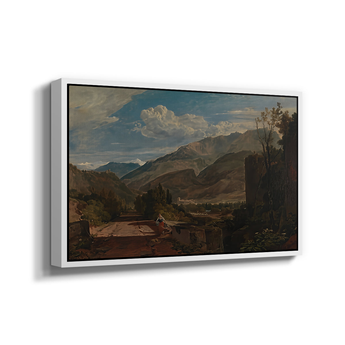 Bonneville, Savoy, 1803 - Floater Framed Canvas Print