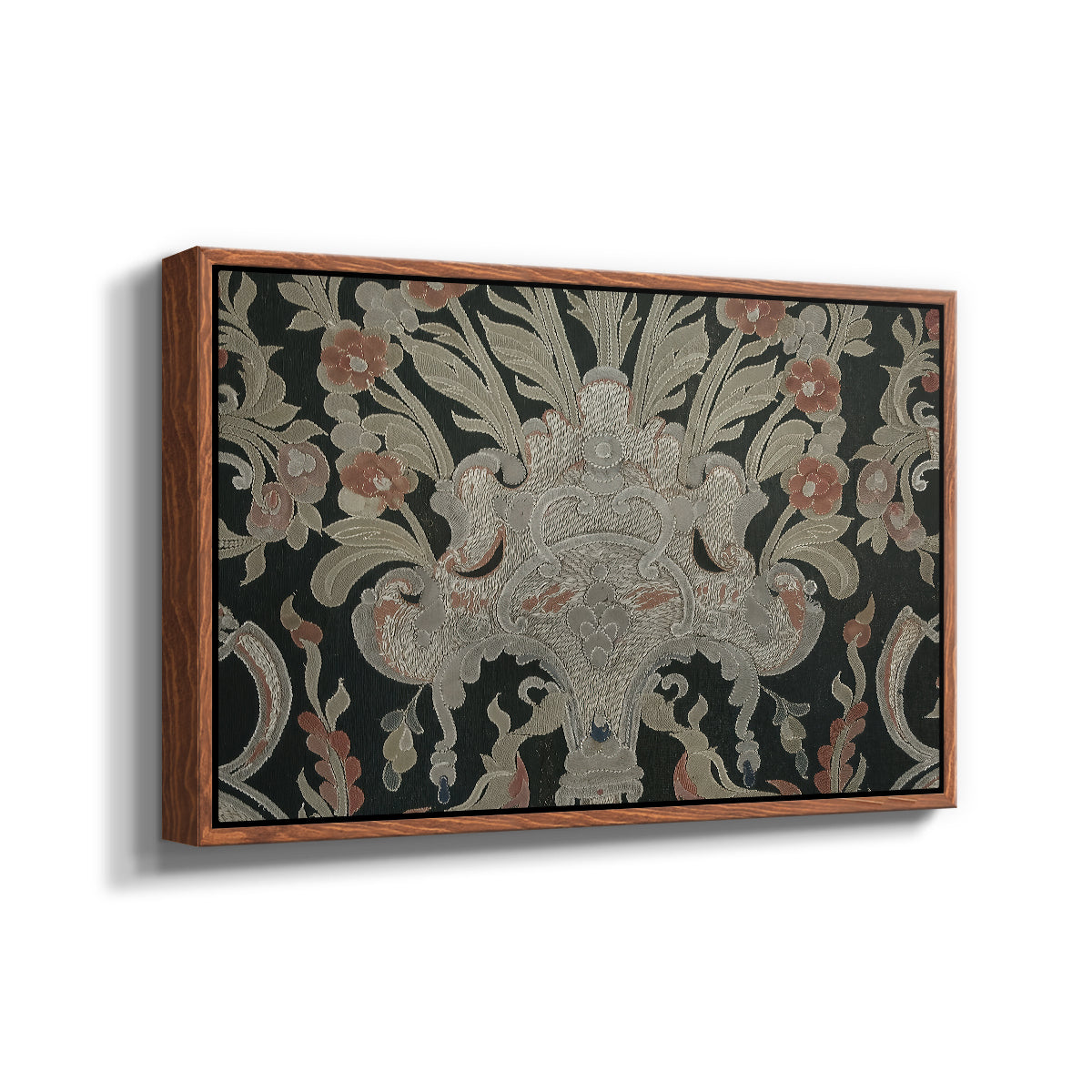 Hanging (Printed Textile), c. 18th Century - Floater Framed Canvas Print