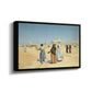 View from the Desert of Cairo with Citadel and Mamluk Tombs in the Background, c. 1889-1890 - Floater Framed Canvas Print
