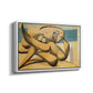 Figures at the Seaside (The Kiss), 1931 - Floater Framed Canvas Print