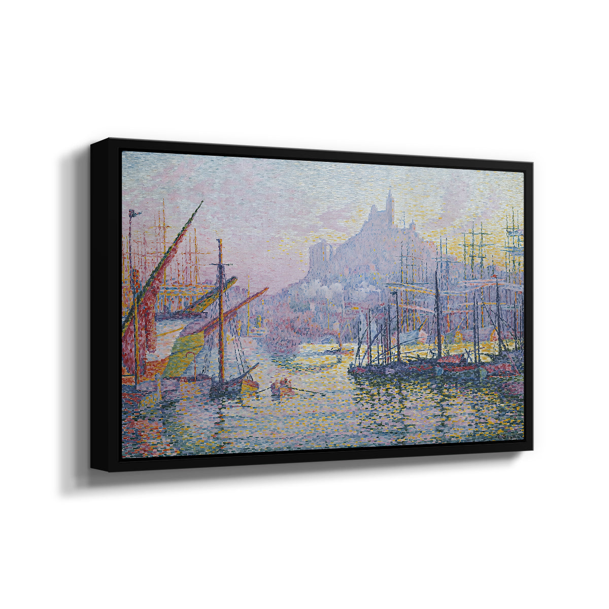 The Port of Marseille, 1905 - Floater Framed Canvas Print