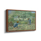 First Steps after Millet, 1890 - Floater Framed Canvas Print