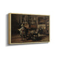 The Studio of Ferdinand De Braekeleer I, Father of the Painter, c. 1873-1885 - Floater Framed Canvas Print