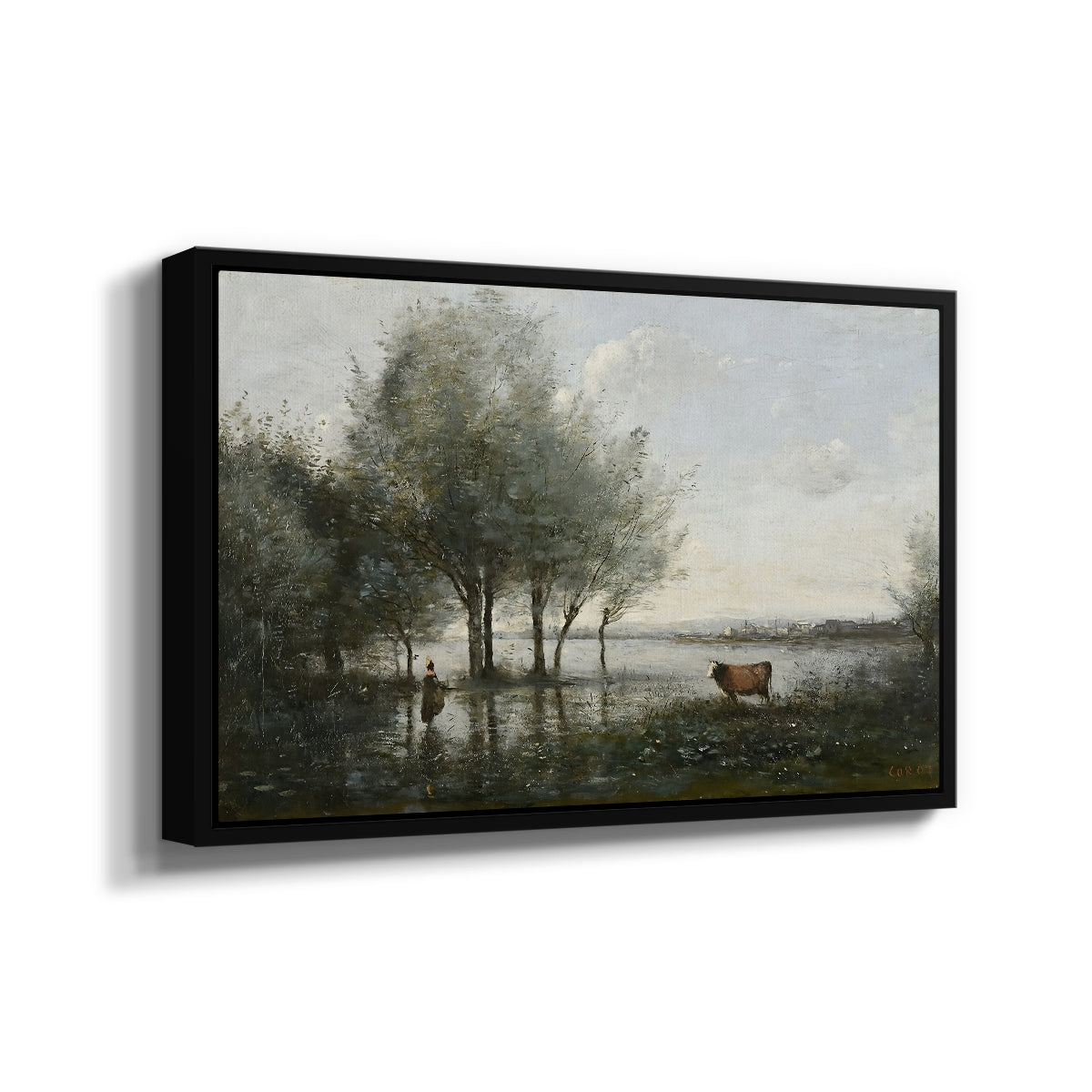 The Marsh (Le Marais), c. 1865-1870 - Floater Framed Canvas Print