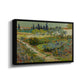 Garden at Arles, 1888 - Floater Framed Canvas Print