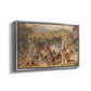 Figures and Animals in a Vineyard, c. 1829 - Floater Framed Canvas Print