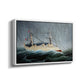 A Ship in the Storm, c. 1899 - Floater Framed Canvas Print