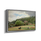 Farm with Grazing Cows (Bondegård med beitende kuer), 1892 - Floater Framed Canvas Print