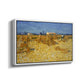 Wheat Field with Sheaves (Harvest in Provence), 1888 - Floater Framed Canvas Print