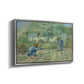 First Steps after Millet, 1890 - Floater Framed Canvas Print