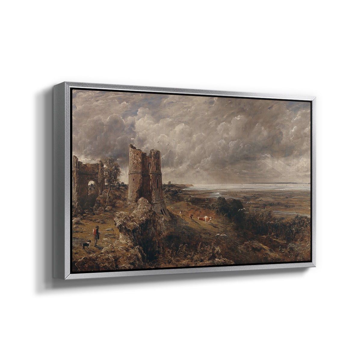 Hadleigh Castle, Mouth of Thames, c. 1829 - Floater Framed Canvas Print