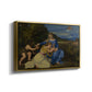 The Aldobrandini Madonna, 1532 - Floater Framed Canvas Print