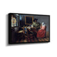 The Glass of Wine, c. 1660 - Floater Framed Canvas Print