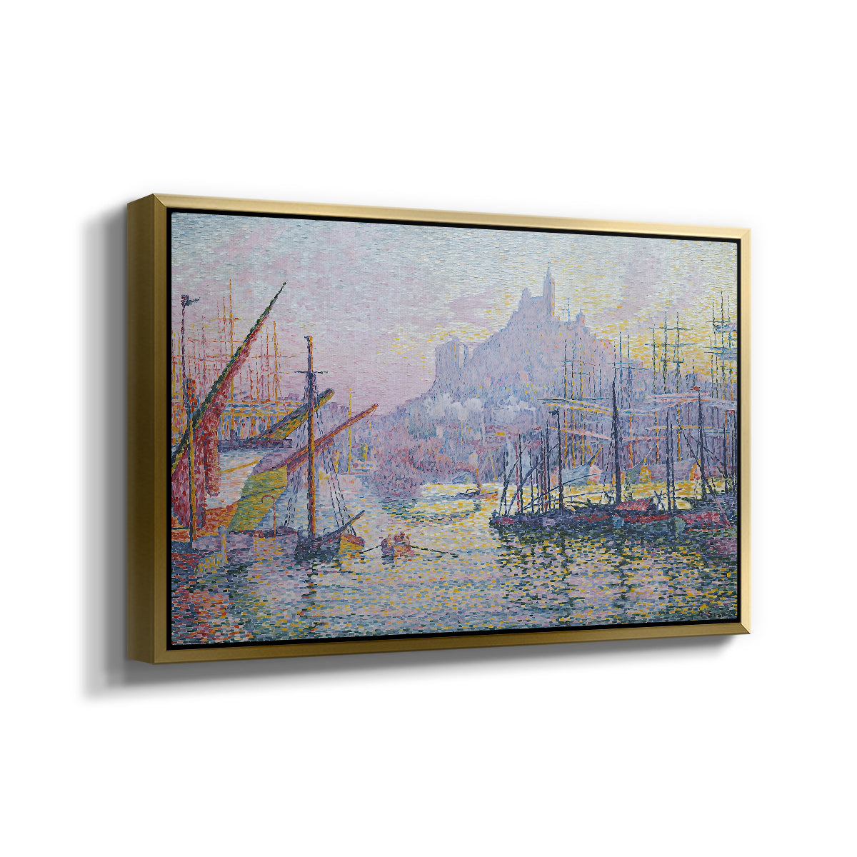 The Port of Marseille, 1905 - Floater Framed Canvas Print