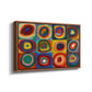 Color Study: Squares with Concentric Circles, 1913 - Floater Framed Canvas Print