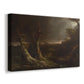 Canvas art print featuring a dramatic weather scene with powerful natural force, displayed at an angle