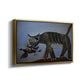Cat Catching a Bird, 1939 - Floater Framed Canvas Print