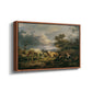 Young Peasant Couple Resting in the Field, 1829 - Floater Framed Canvas Print