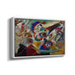 Fragment 2 for Composition VII, 1913 - Floater Framed Canvas Print