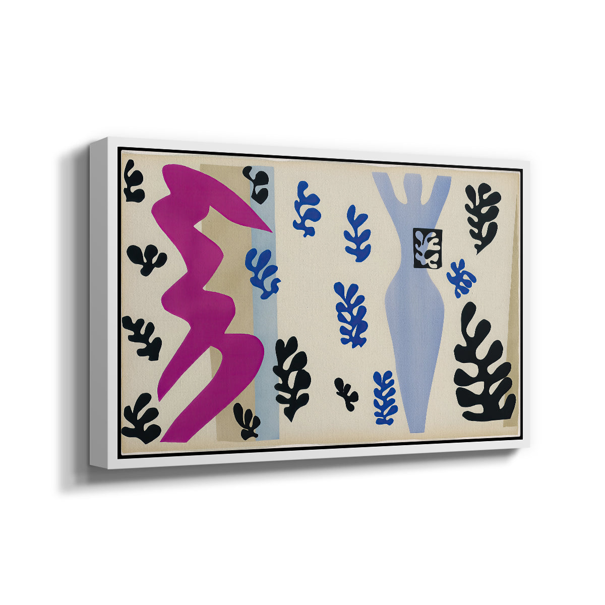 The Knife Thrower (Le lanceur de couteaux), from Jazz, 1947 - Floater Framed Canvas Print