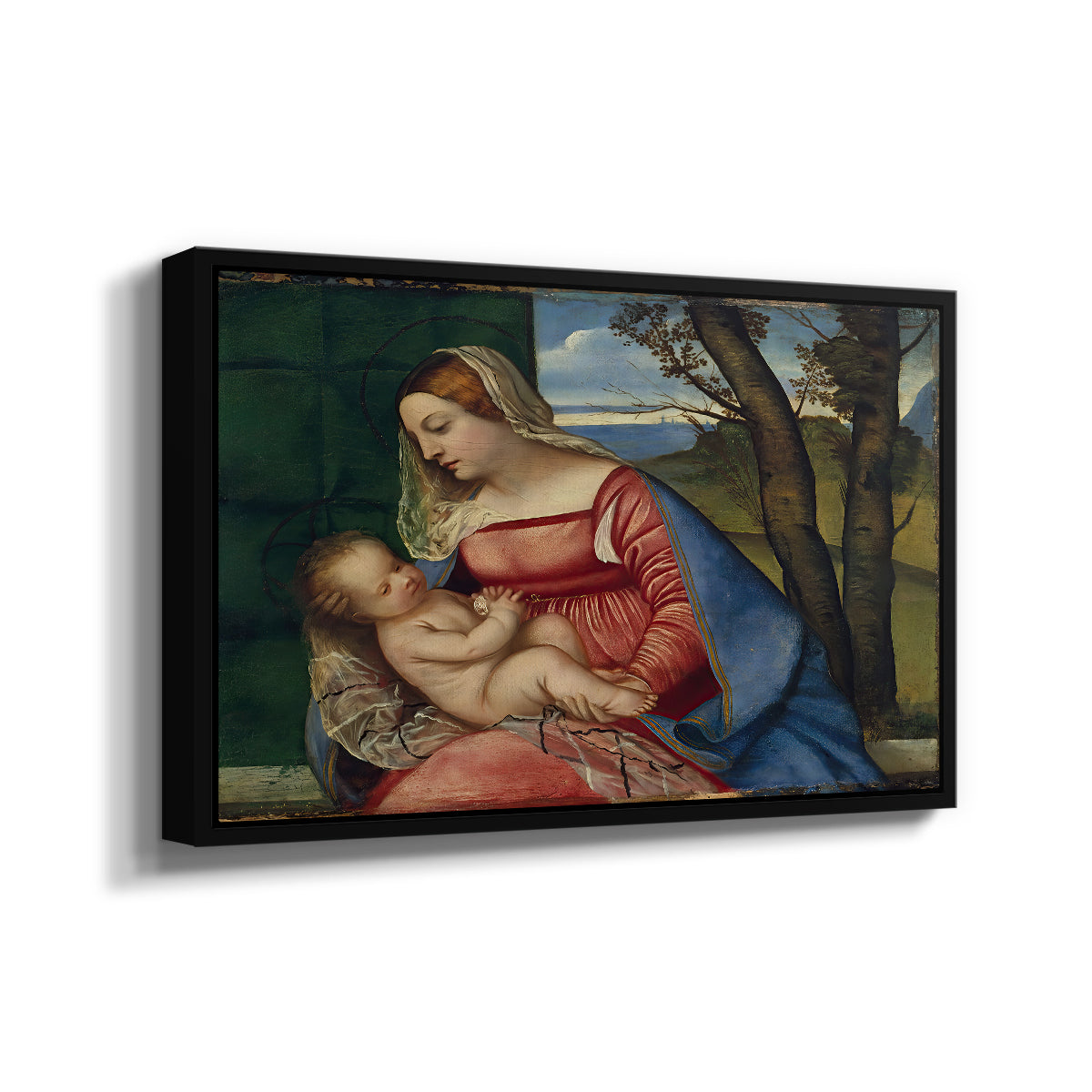 Madonna and Child, c. 1508 - Floater Framed Canvas Print