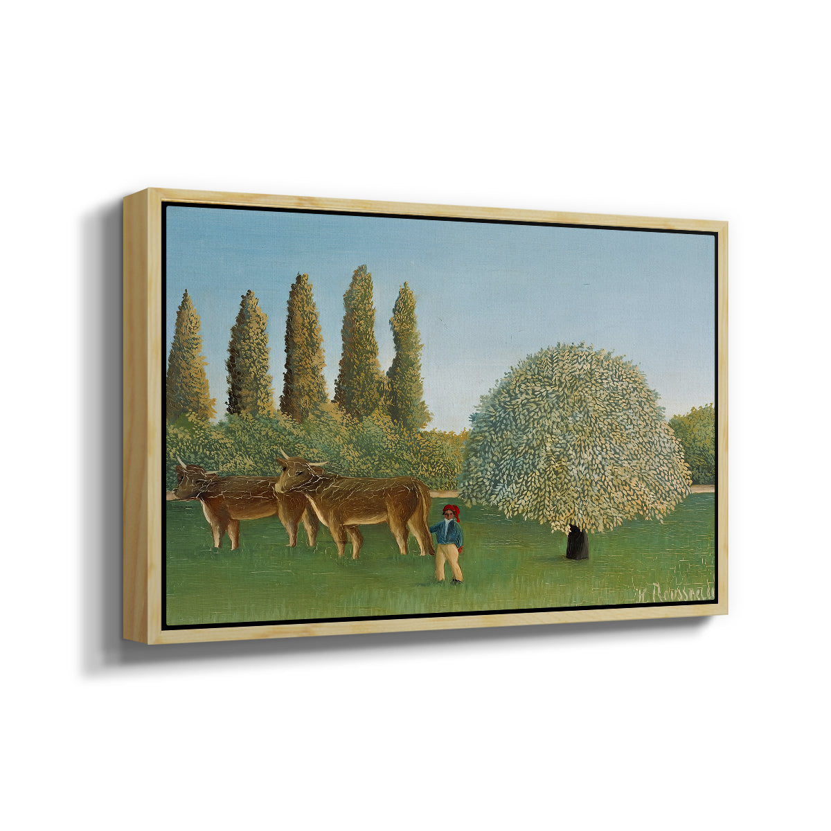 Meadlowland (The Pasture), 1910 - Floater Framed Canvas Print