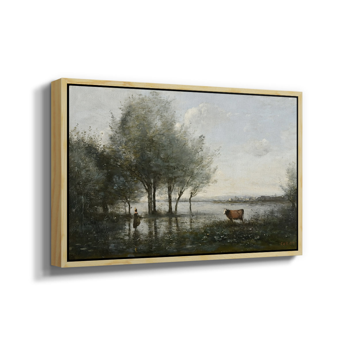 The Marsh (Le Marais), c. 1865-1870 - Floater Framed Canvas Print