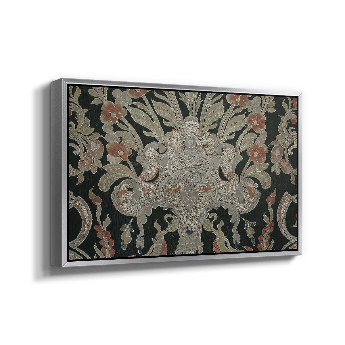 Hanging (Printed Textile), c. 18th Century - Floater Framed Canvas Print
