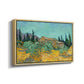 Wooden Sheds Among the Olive Trees and Cypresses, 1889 - Floater Framed Canvas Print