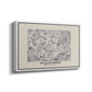 Fleurs, 1866 (Morris Inspired) - Floater Framed Canvas Print