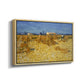 Wheat Field with Sheaves (Harvest in Provence), 1888 - Floater Framed Canvas Print