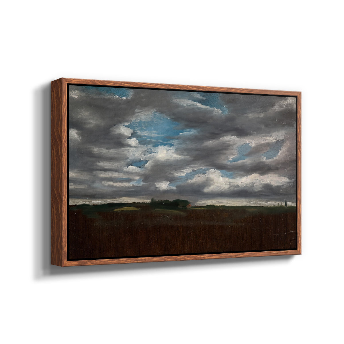 Extensive Landscape with Grey Clouds, c. 1821-1822 - Floater Framed Canvas Print