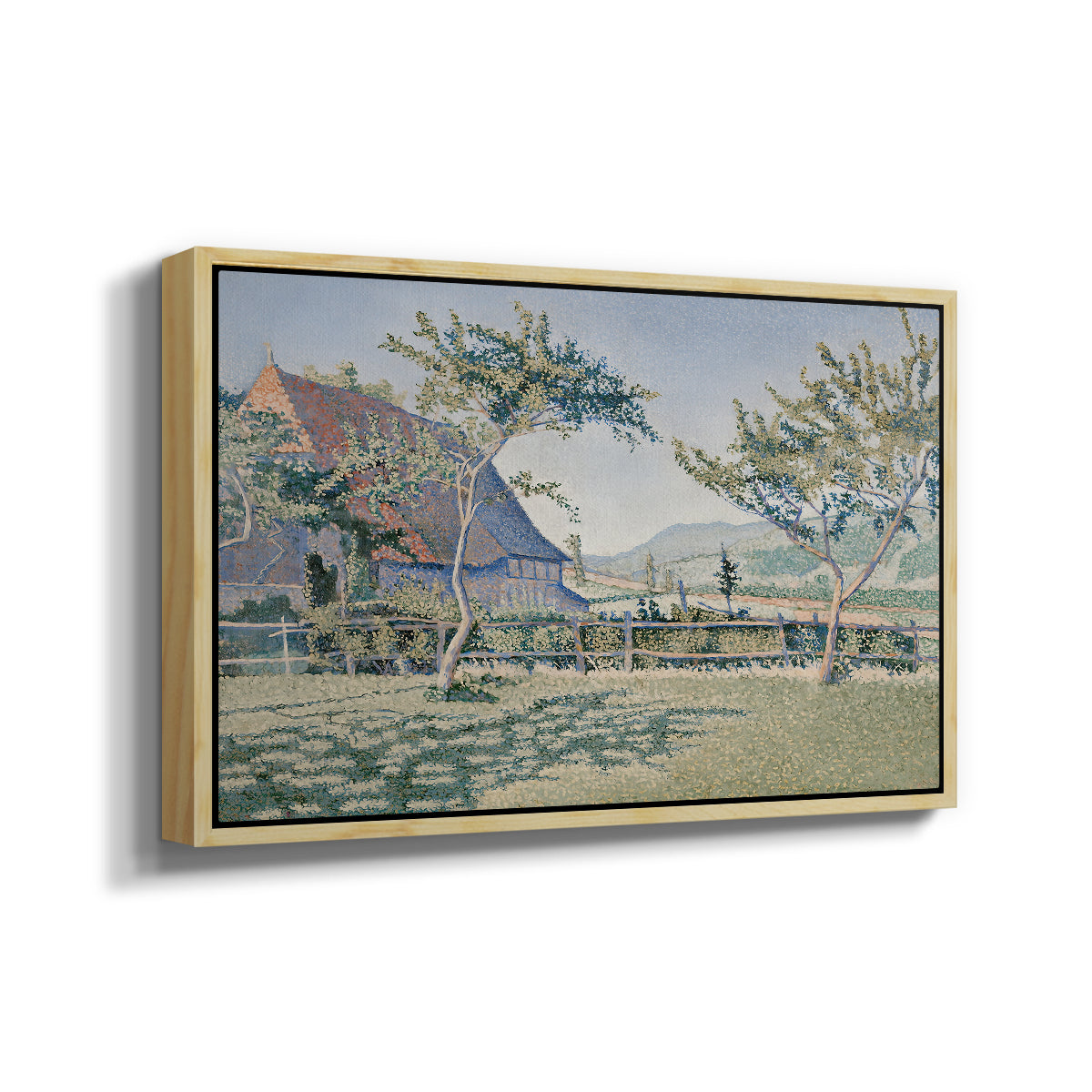 Comblat-le-Château, the Meadow, Opus 161, 1887 - Floater Framed Canvas Print