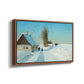 Shoveling Snow on a Beautiful Winter Day, c. 1898 - Floater Framed Canvas Print
