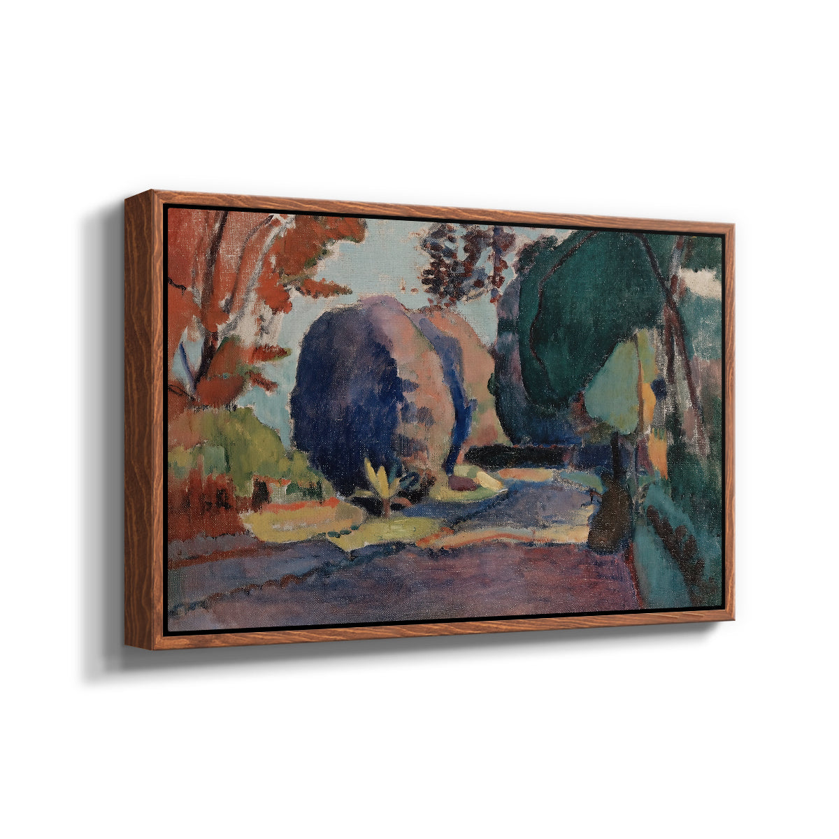 The Luxembourg Gardens, 1901 - Floater Framed Canvas Print